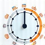 Horloge évoquant la flexibilité horaire des cours