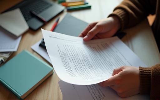 Étudiant révisant avec supports d’examens DELF